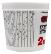 ENCORE Plastics 300344 Paint Container, 2.5 qt Capacity, Plastic